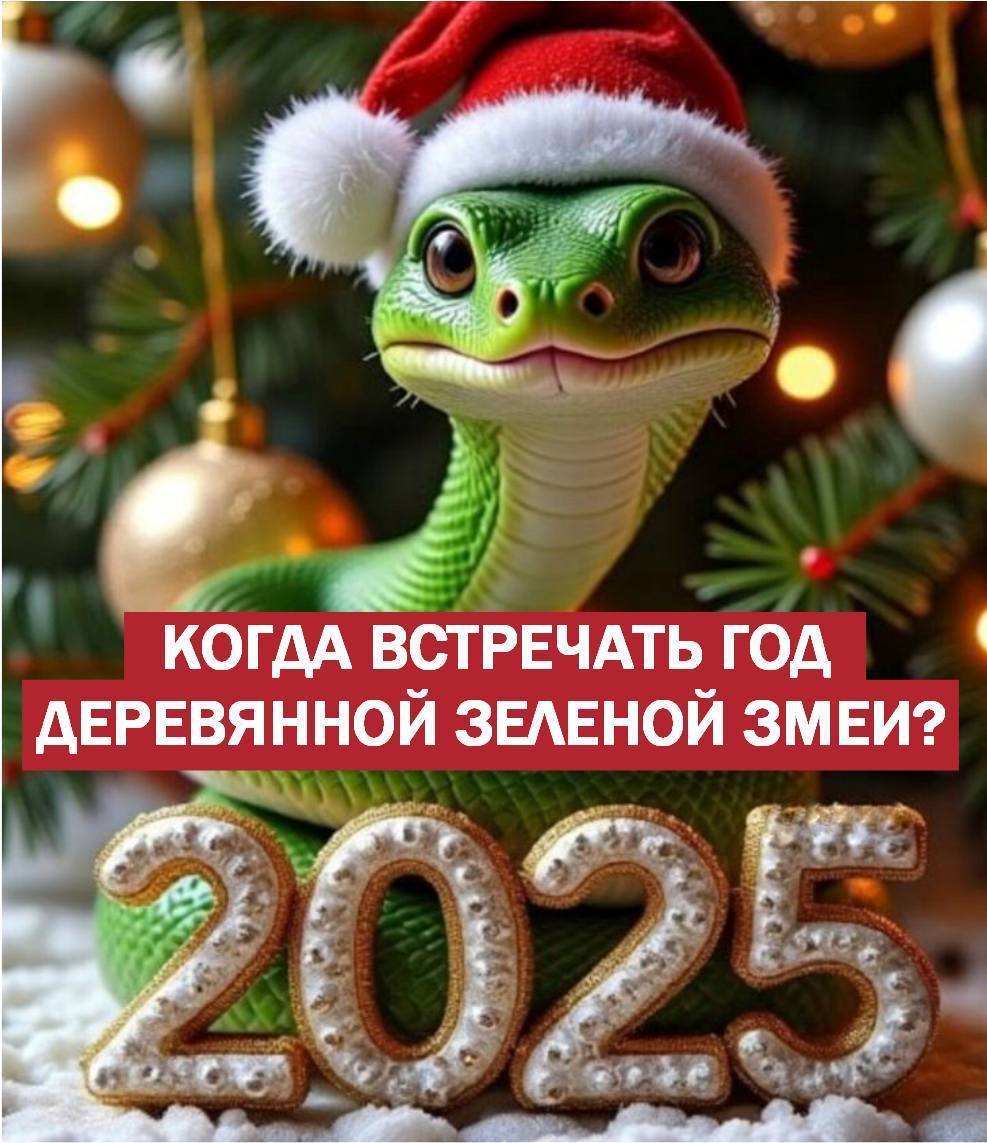 2025 год зеленой деревянной Змеи. Когда встречать.